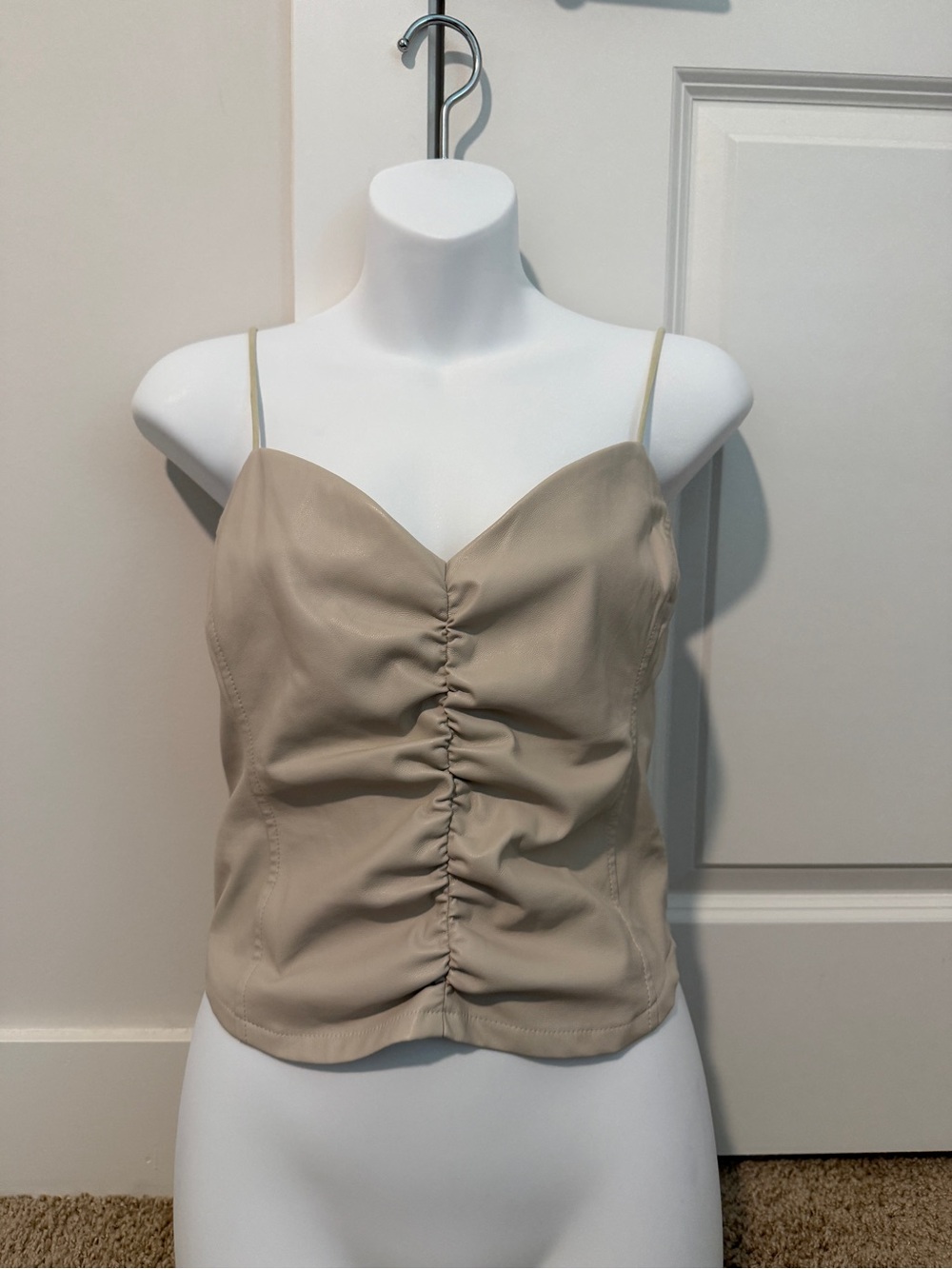 heartloom Ruched Spaghetti Strap Cami Top